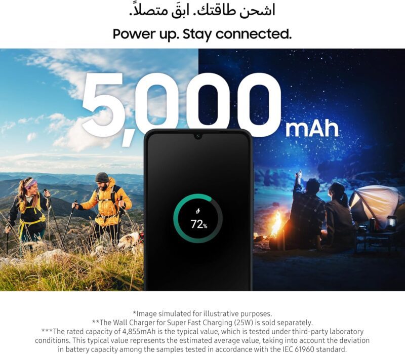 ⁦جوال سامسونج جالكسي A06 الجديد حجم الشاشة: 6.7 إنش ذاكرة 64 او 128 جيجا -  متعدد الالوان⁩ - الصورة ⁦6⁩