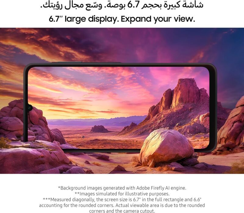 ⁦جوال سامسونج جالكسي A06 الجديد حجم الشاشة: 6.7 إنش ذاكرة 64 او 128 جيجا -  متعدد الالوان⁩ - الصورة ⁦5⁩