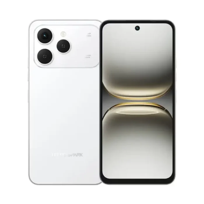 ⁦جوال TECNO Spark 40 (KM5n) باللون VEIL WHITE مع سعة 256GB وذاكرة 8GB RAM⁩ - الصورة ⁦1⁩