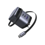 يوجرين شاحن جداري نيكسود برو - بقوة 100 واط مع كابل USB-C قابل للسحب