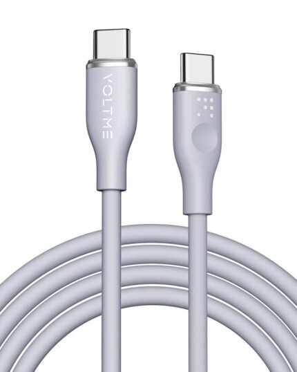 كابل VOLTME  باورلينك موس USB-C إلى USB-C بطول 1.8 متر، لون رمادي