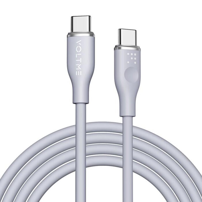 6974955901153_Y8IMnLsXcB88wmVObSx4oNkPXMBUs1ho43OMTATo.jpg كابل VOLTME باورلينك موس USB-C إلى USB-C بطول 1.8 متر، لون رمادي - الصورة 1