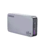 شاحن جداري UGREEN Nexode Pro 65W GaN ثلاثي المنافذ - رمادي (X753)