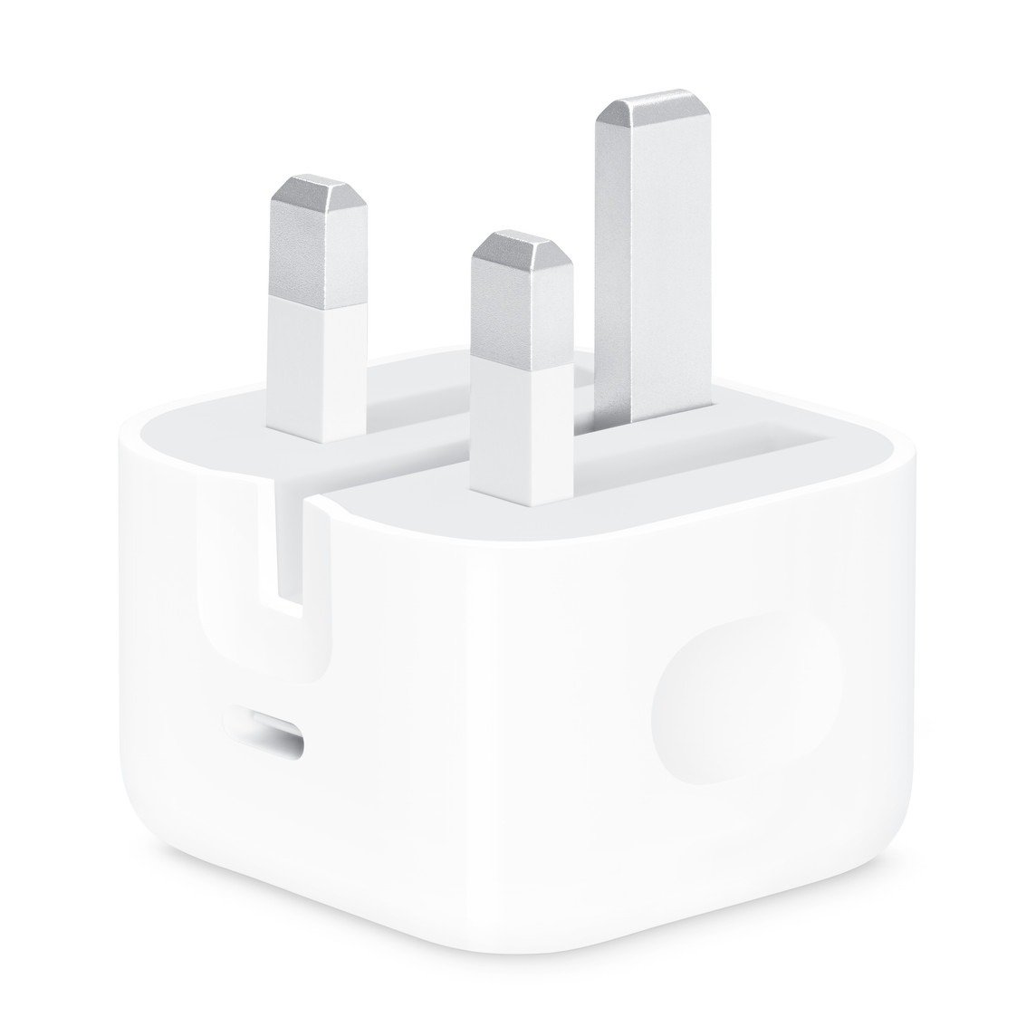 ⁦محول طاقة من آبل، USB-C من شركة زي، بقدرة 20 واط، منفذ واحد، أبيض – MUVT3ZE/A⁩ - الصورة ⁦1⁩