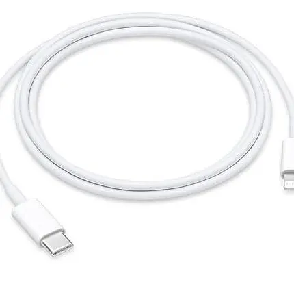 كابل ابل USB-C إلى Lightning، طاقة تصل إلى 96 واط، طول 1 متر، أبيض – MUQ93ZE/A