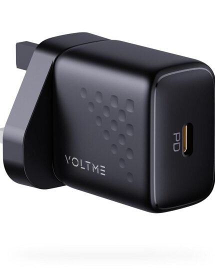 شاحن VOLTME جداري ريفو لايت بمنفذ USB-C وبقوة 20 واط - اسود