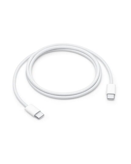 كابل Apple USB-C المنسوج للشحن بطول 1 متر - أبيض MQKJ3ZE/A