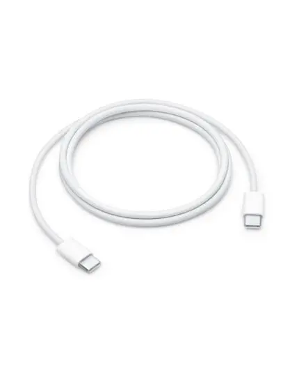 كابل Apple USB-C المنسوج للشحن بطول 1 متر - أبيض MQKJ3ZE/A