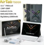 ⁦جهاز لوحي AIR TAB T5000 شاشة 10.1 بوصة سعة 1 تيرابايت ذاكرة 24 جيجابايت 4G لون أسود⁩ - الصورة ⁦2⁩