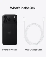 ⁦جوال Apple iPhone 18 Pro Max سعة 256 جيجابايت الاصدار السعودي - لون Black⁩ - الصورة ⁦4⁩