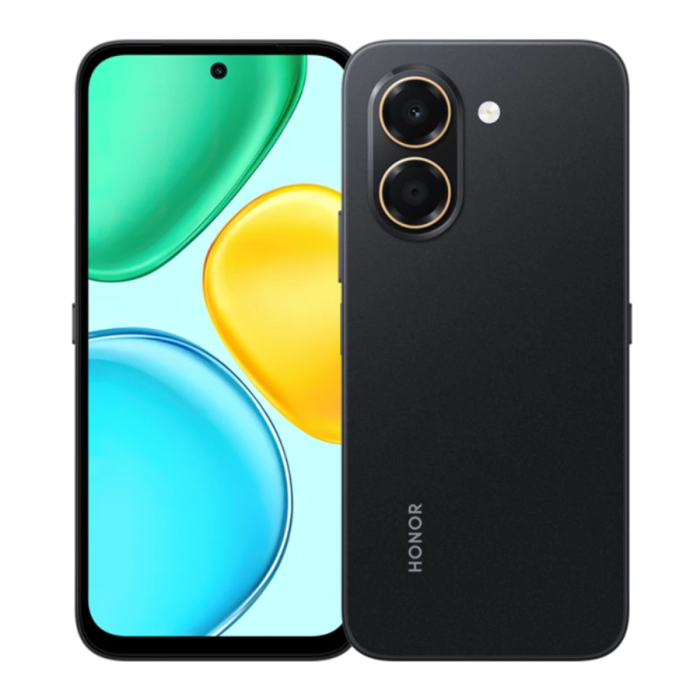 ⁦جوال HONOR X7e سعة 256 جيجابايت وذاكرة RAM بسعة 6 جيجابايت أسود⁩ - الصورة ⁦1⁩