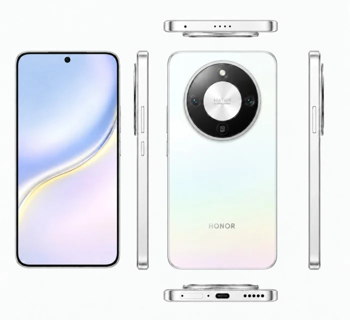 ⁦هونر X9e اس، 256 جيجا، ذاكرة 8 جيجا، 5G، شريحتين - أبيض جليدي⁩ - الصورة ⁦2⁩