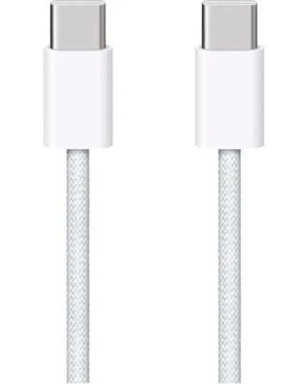 كابل Apple USB-C إلى USB-C منسوج بطول 1 متر  حاسبات العرب – أبيض
